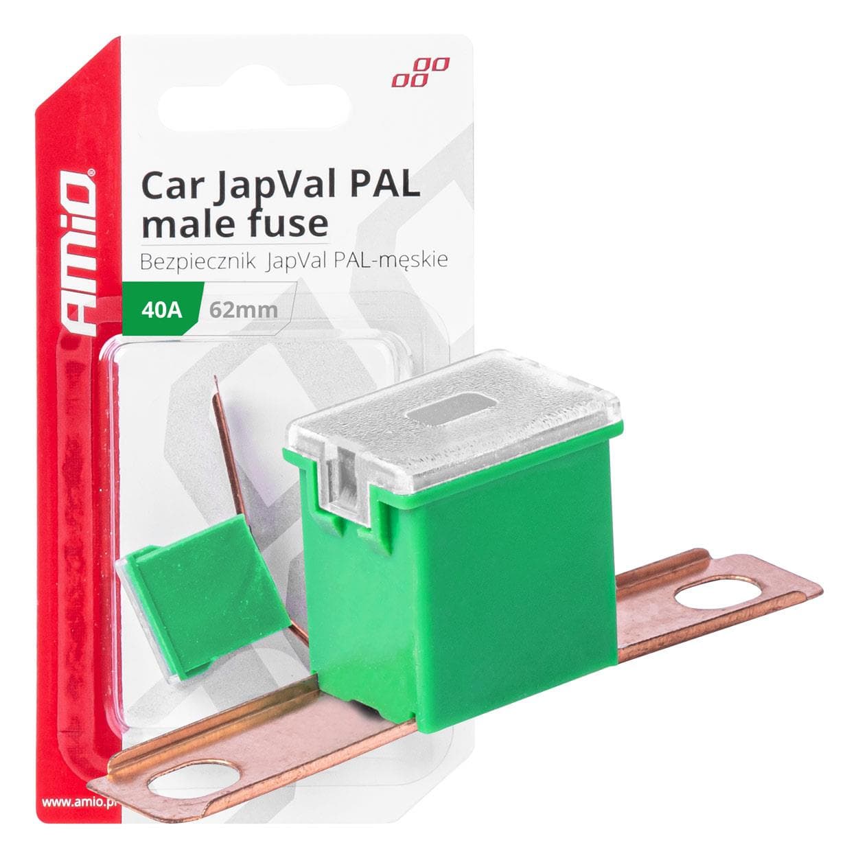 Poistky JAPVAL PAL samec 62mm 40A AMIO-03428 1