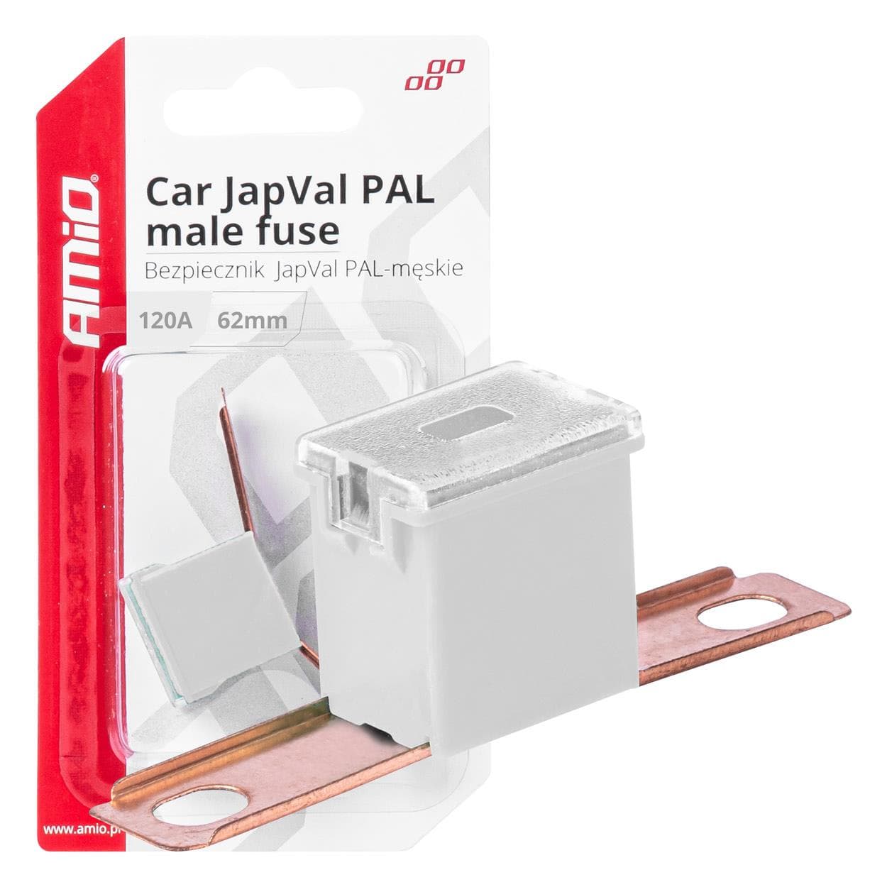 Poistky JAPVAL PAL samec 62mm 120A AMIO-03434 1