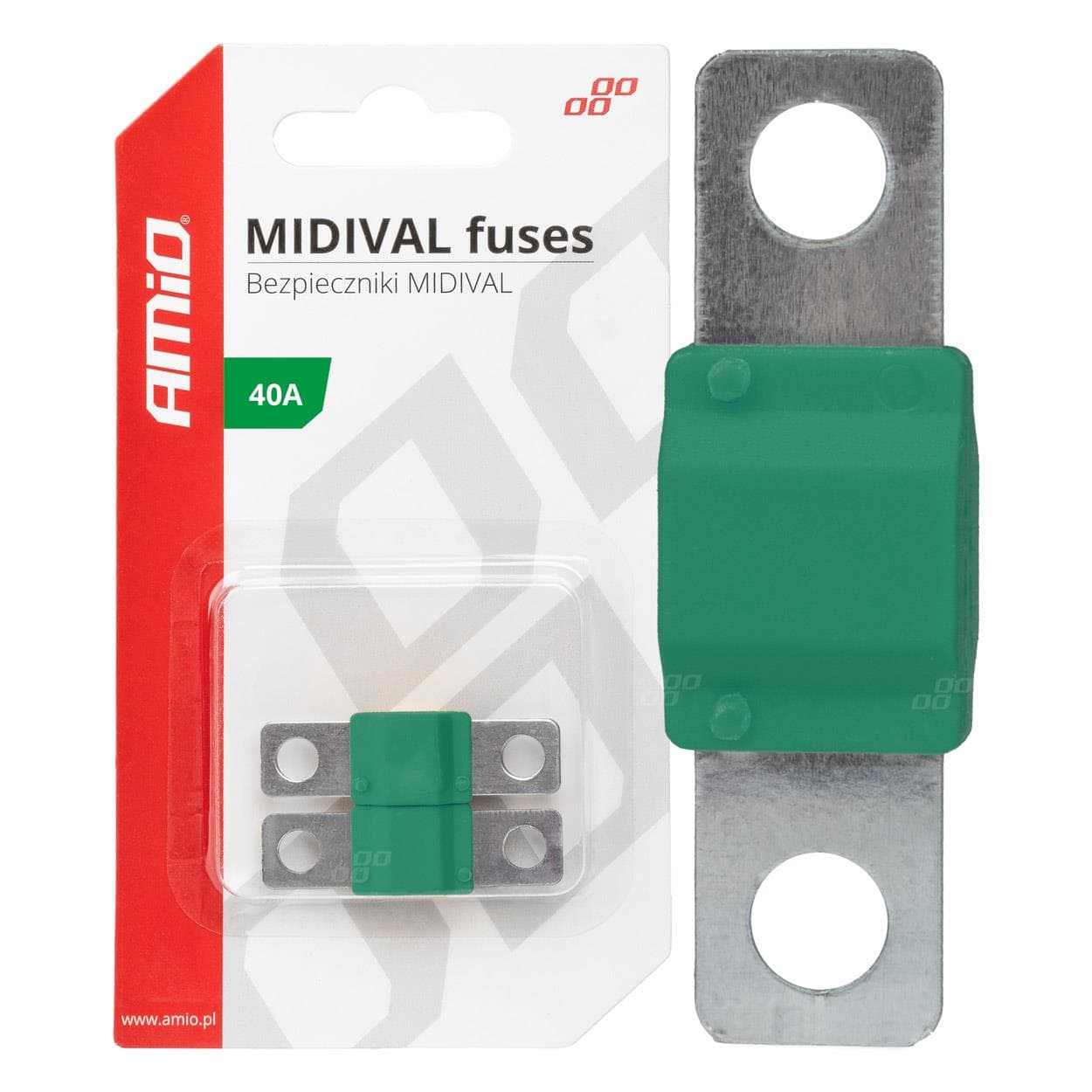 Poistky MIDIVAL 40A AMIO-03474 1