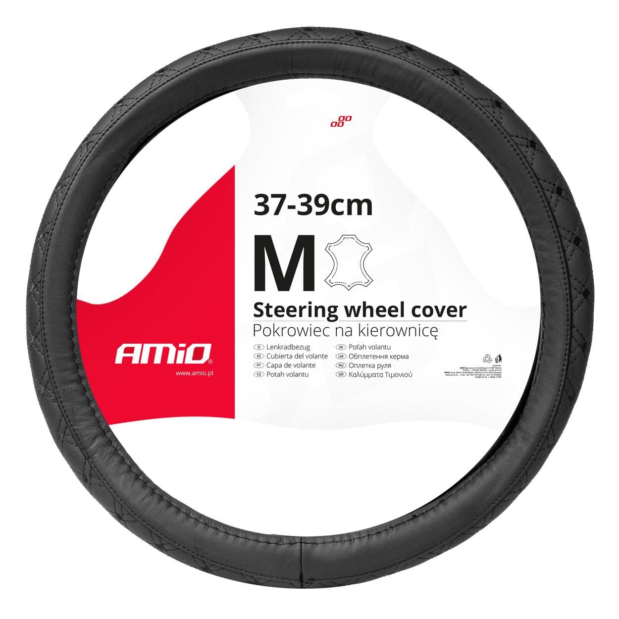 Poťah volantu Leather Series SWC 51-M (37-39cm)