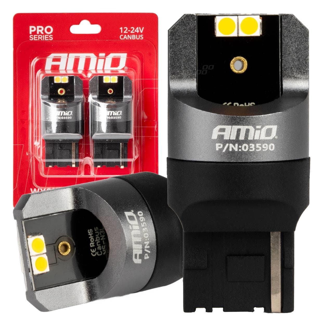 LED CANBUS PRO series 7440 WY21W AMIO-03590 1