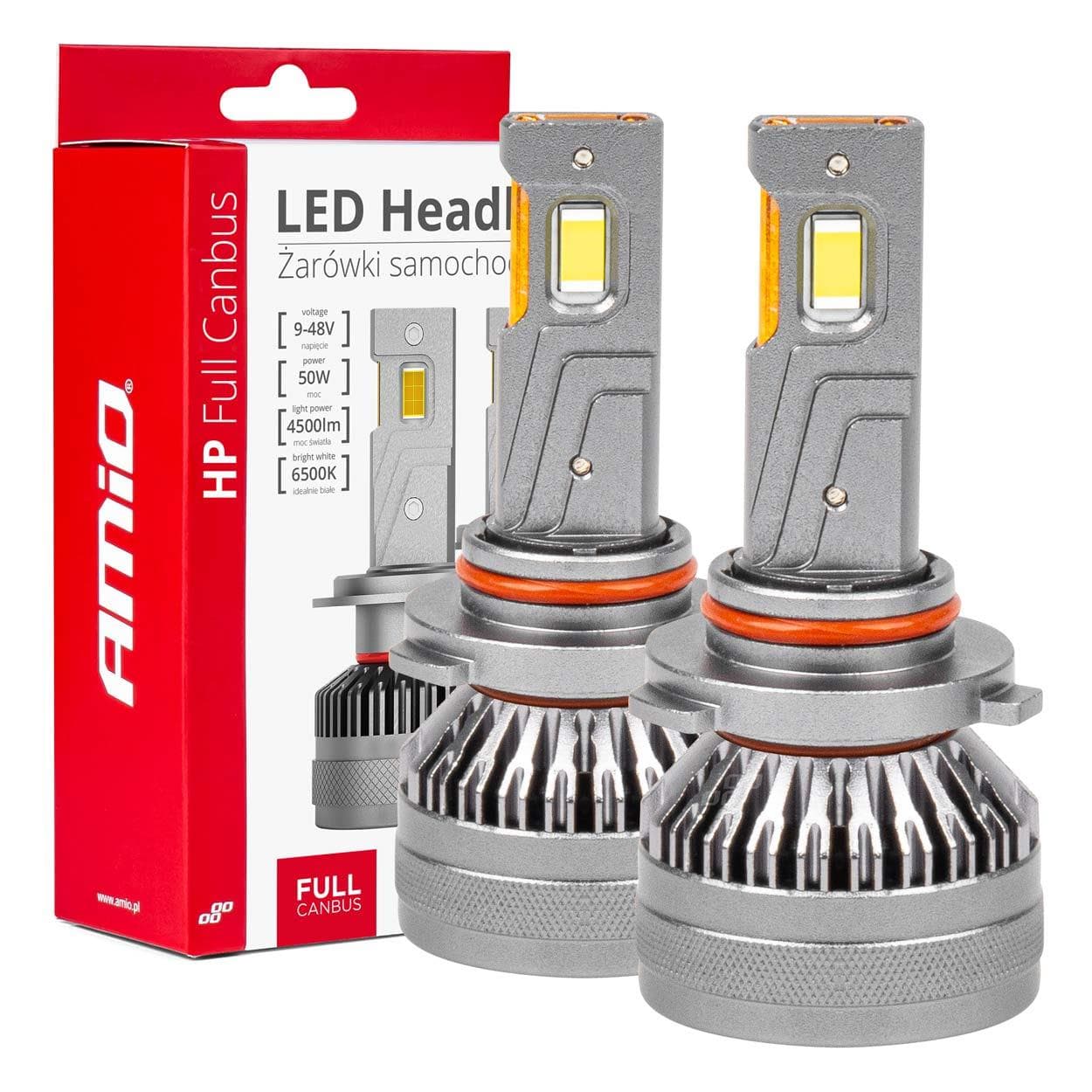 LED žiarovky hlavného svietenia HB4 9006 HP séria Full Canbus AMiO-03679 1