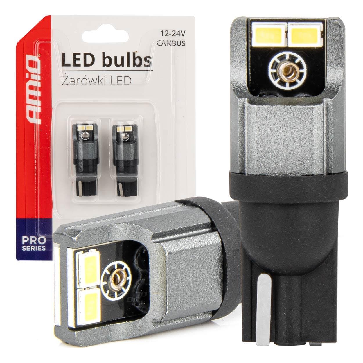 LED žiarovky CANBUS 3020 4SMD T10 W5W W10W 12V/24V AMIO-03717 1