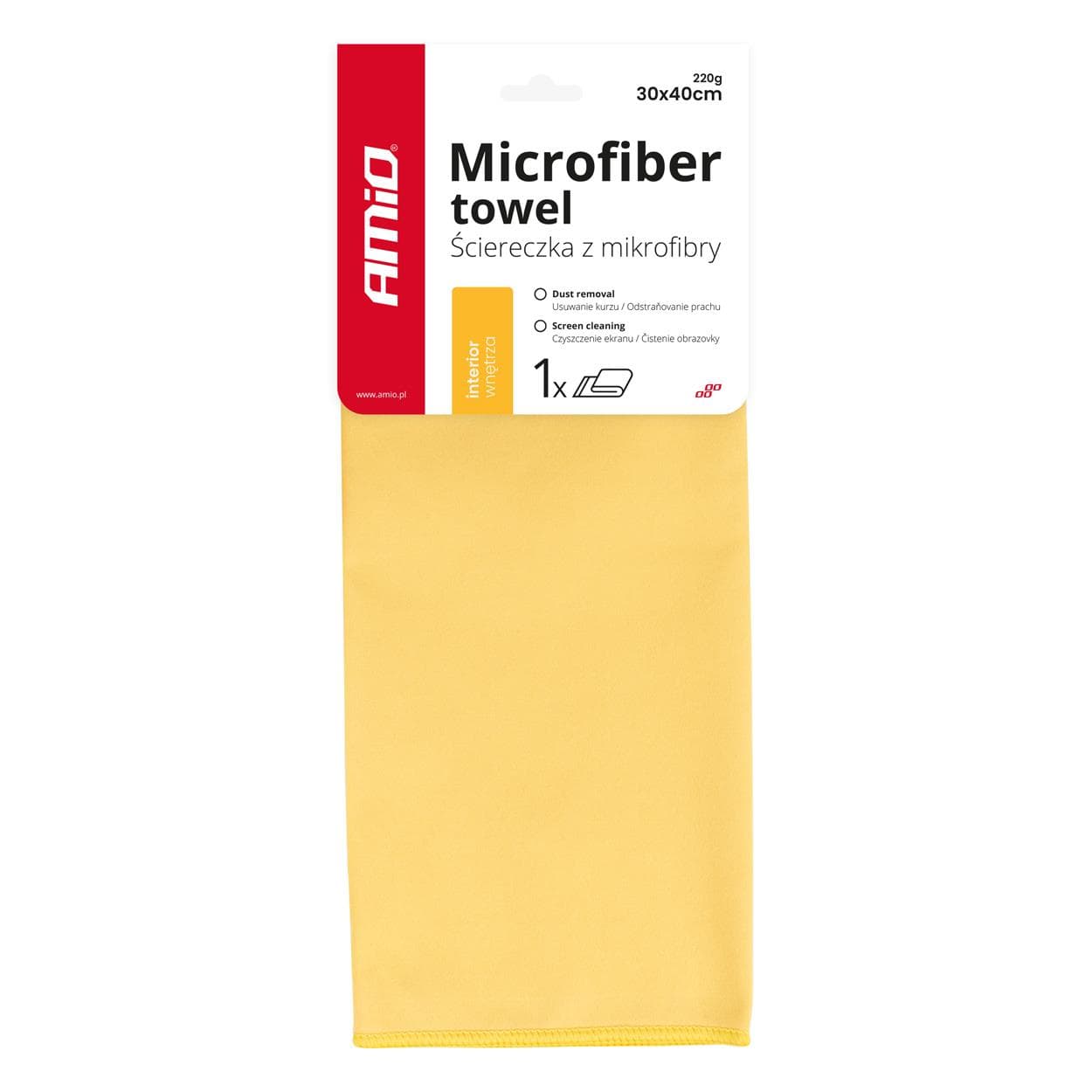 Utierka z mikrovlákna 30x40cm 220g AMIO-03744