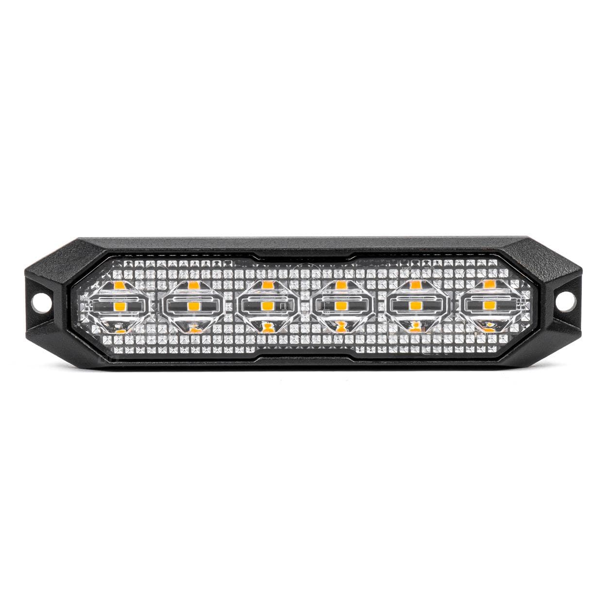 Výstražné osvetlenie oranžové 6x3W LED R65 R10 12/24V IP6K9K AMIO-03930 1