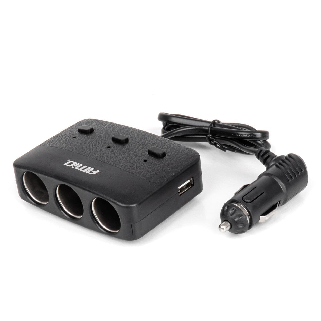 Predlžovacia zásuvka 2x USB-A ON/OFF LED 12/24V 100W 70cm AMiO-04363 1