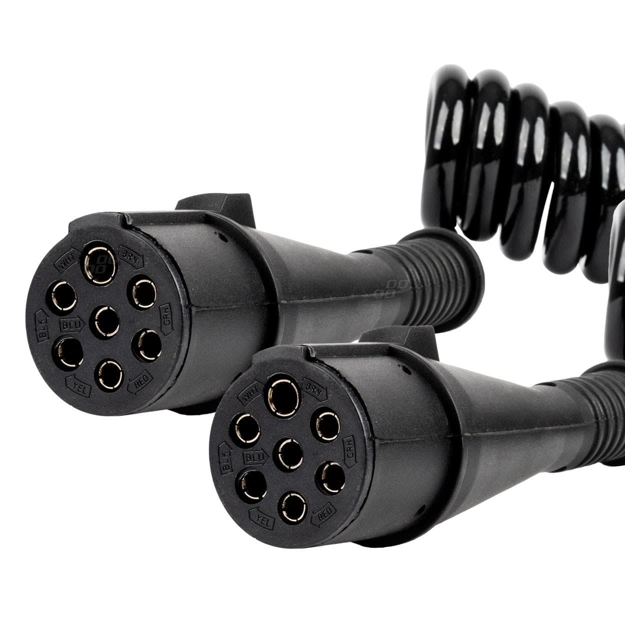 Špirálový kábel TIR 2x 7 PIN typ N 5m 24V AMIO-04380