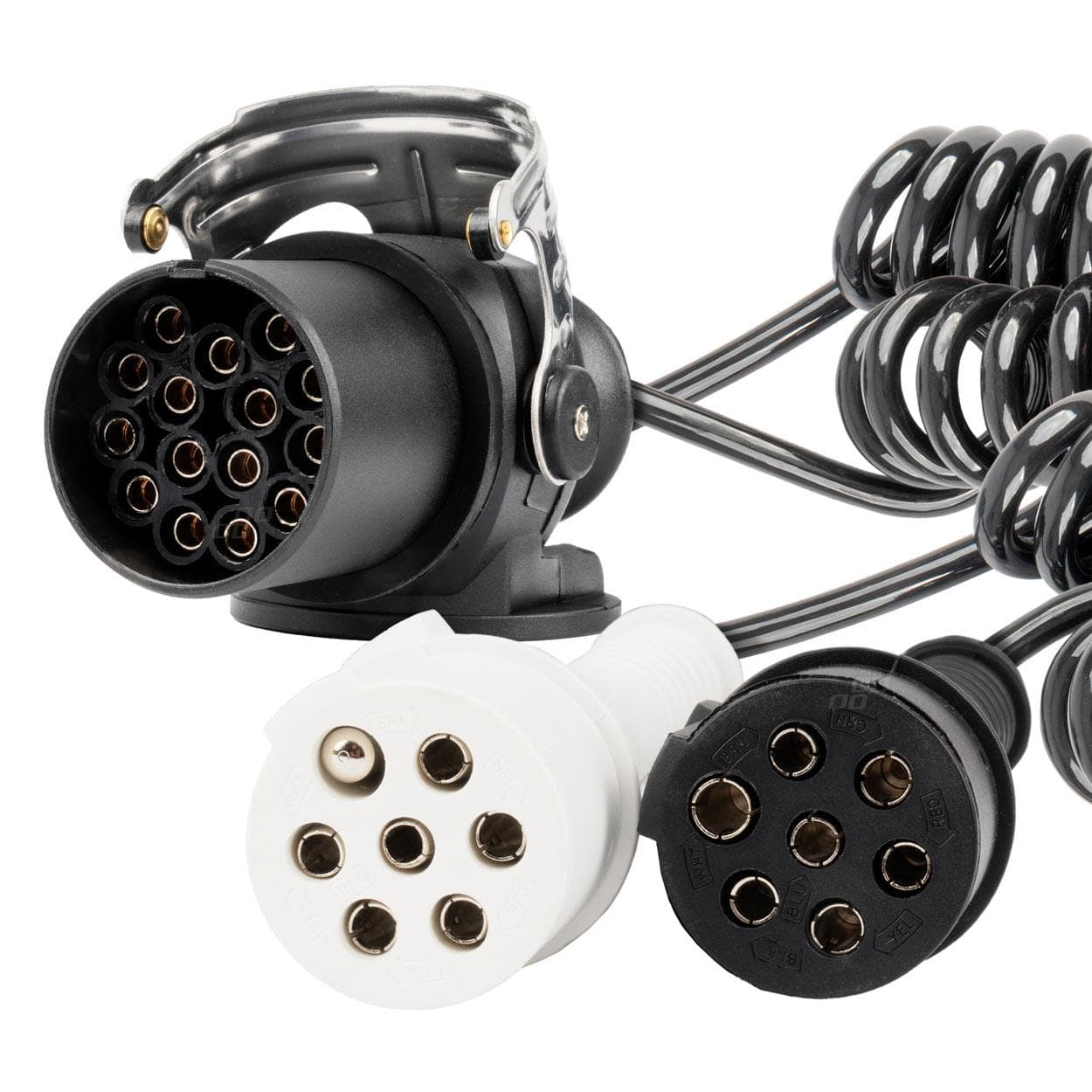 Špirálový kábel TIR 2x 7 PIN 15 PIN typ N/S 5m 24V AMiO-04381 1
