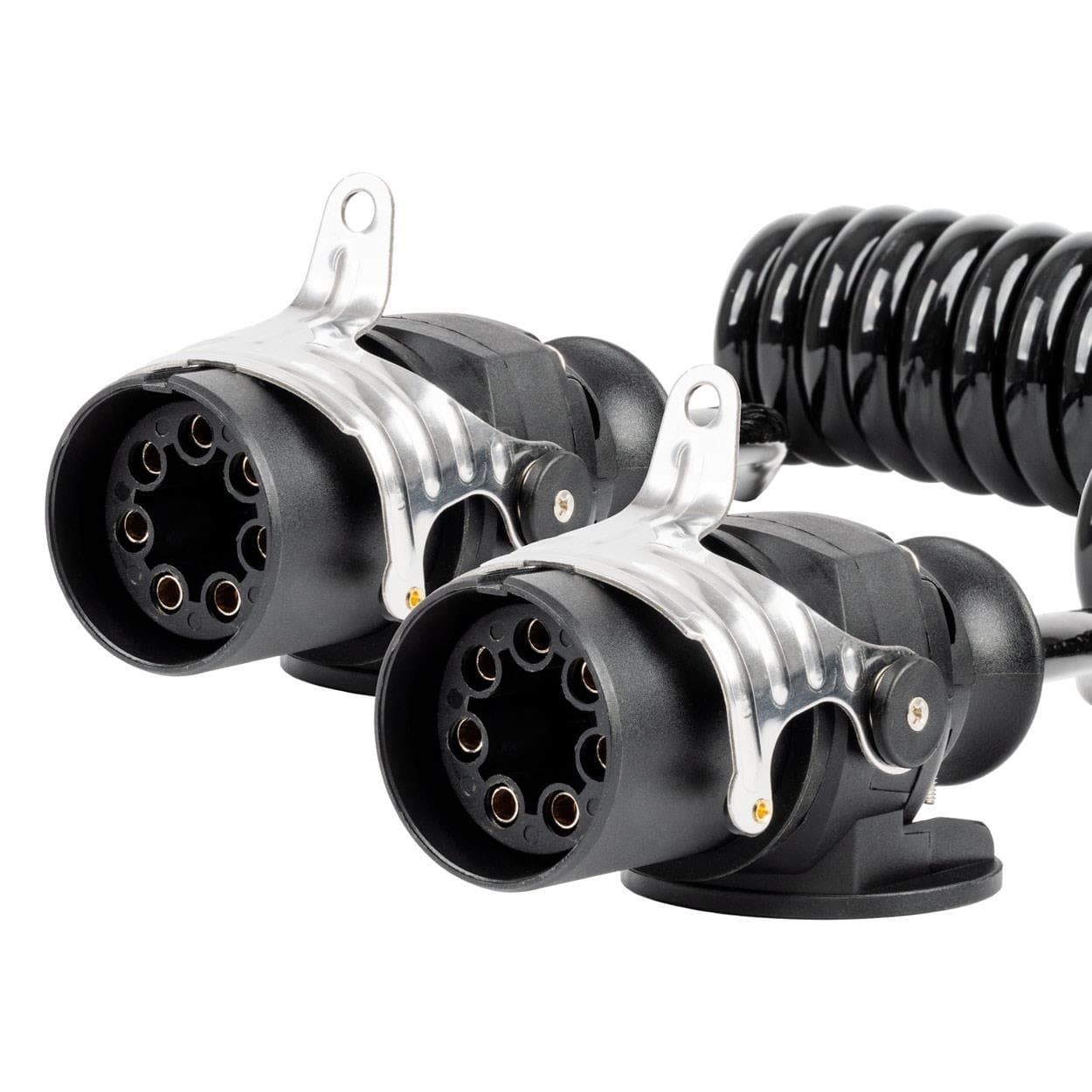 Špirálový kábel TIR 2x 7 PIN typ EBS 5m 24V AMIO-04383