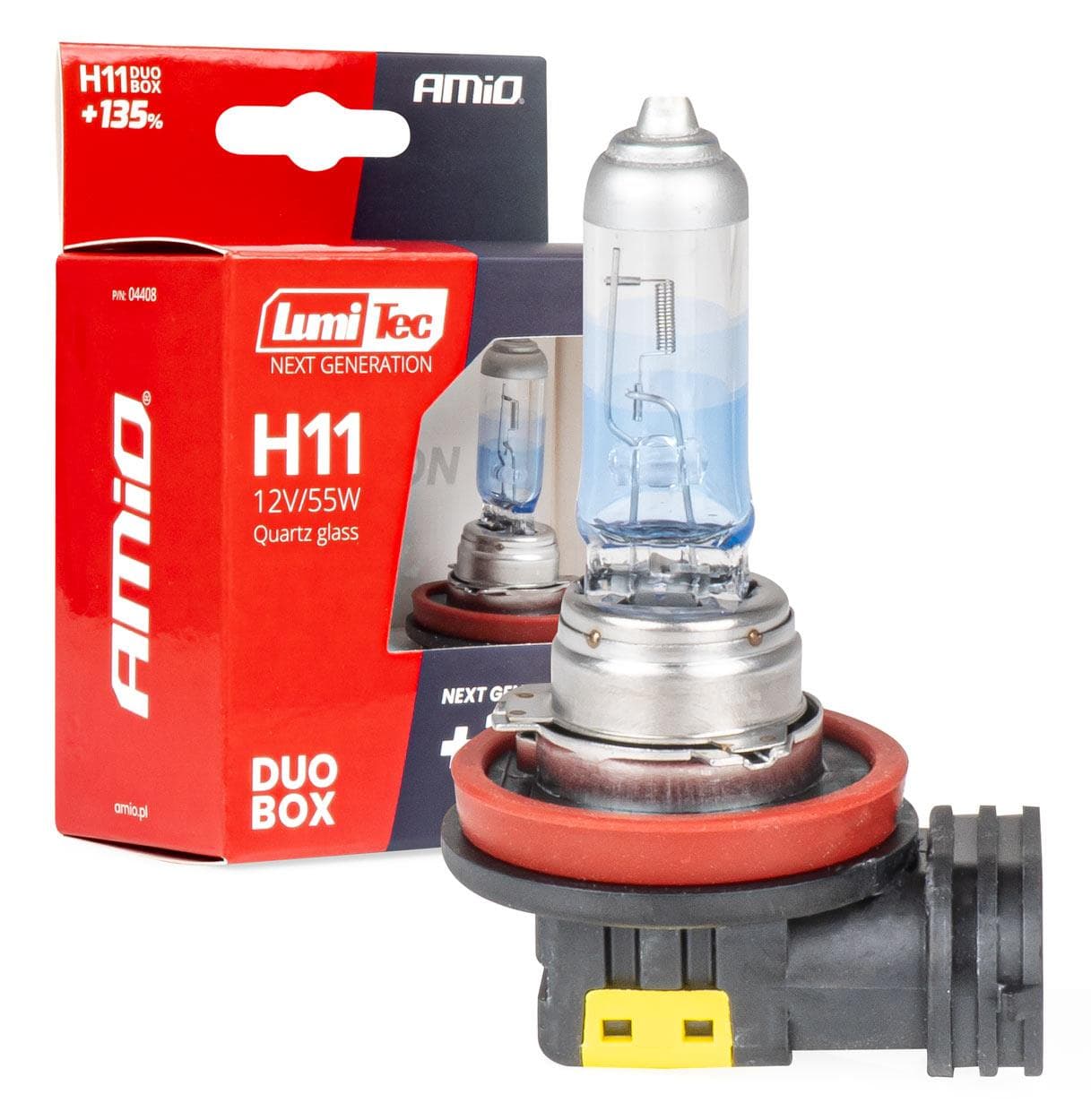 Halogénové žiarovky H11 12V 55W LumiTec NEXT GENERATION +135% DUO AMiO-04408