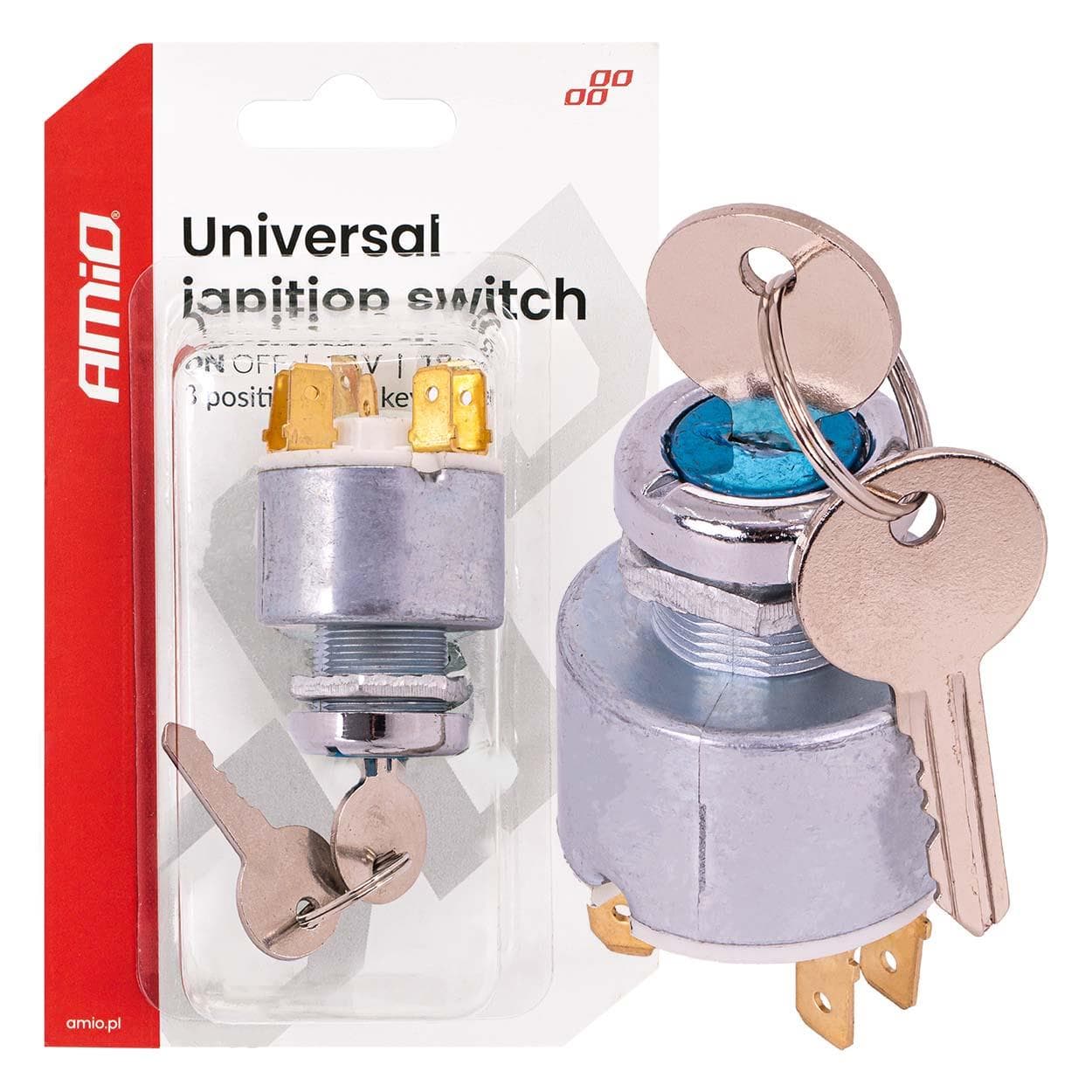 Univerzálny spínač zapaľovania 12V AMiO-04437