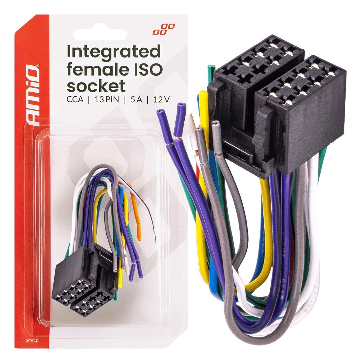 Integrovaný konektor ISO CCA 13PIN 5A 12V AMIO-04441 1