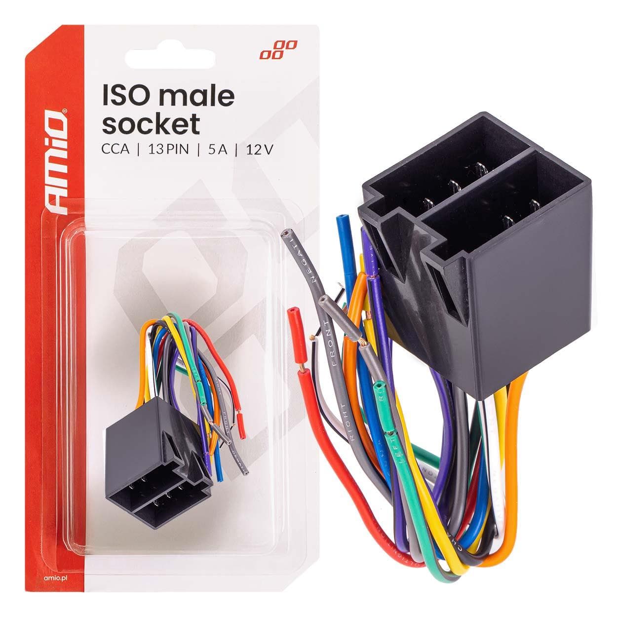 Integrovaný konektor ISO CCA 13PIN 5A 12V AMIO-04445 1