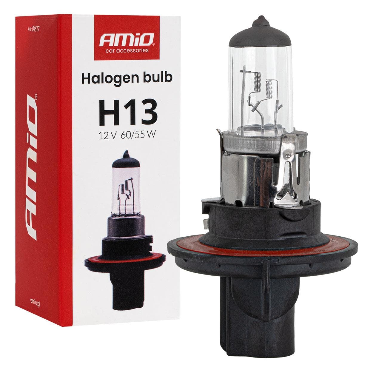 Halogénová žiarovka H13 12V 60/55W PJ26.4t AMIO-04517 1
