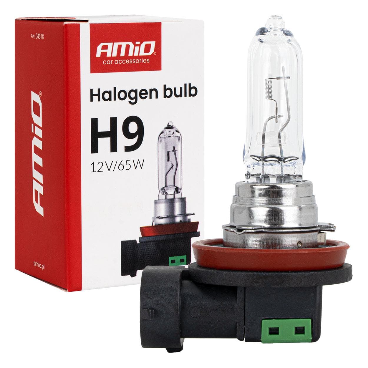 Halogénová žiarovka H9 12V 65W PGJ19-5 AMIO-04518 1