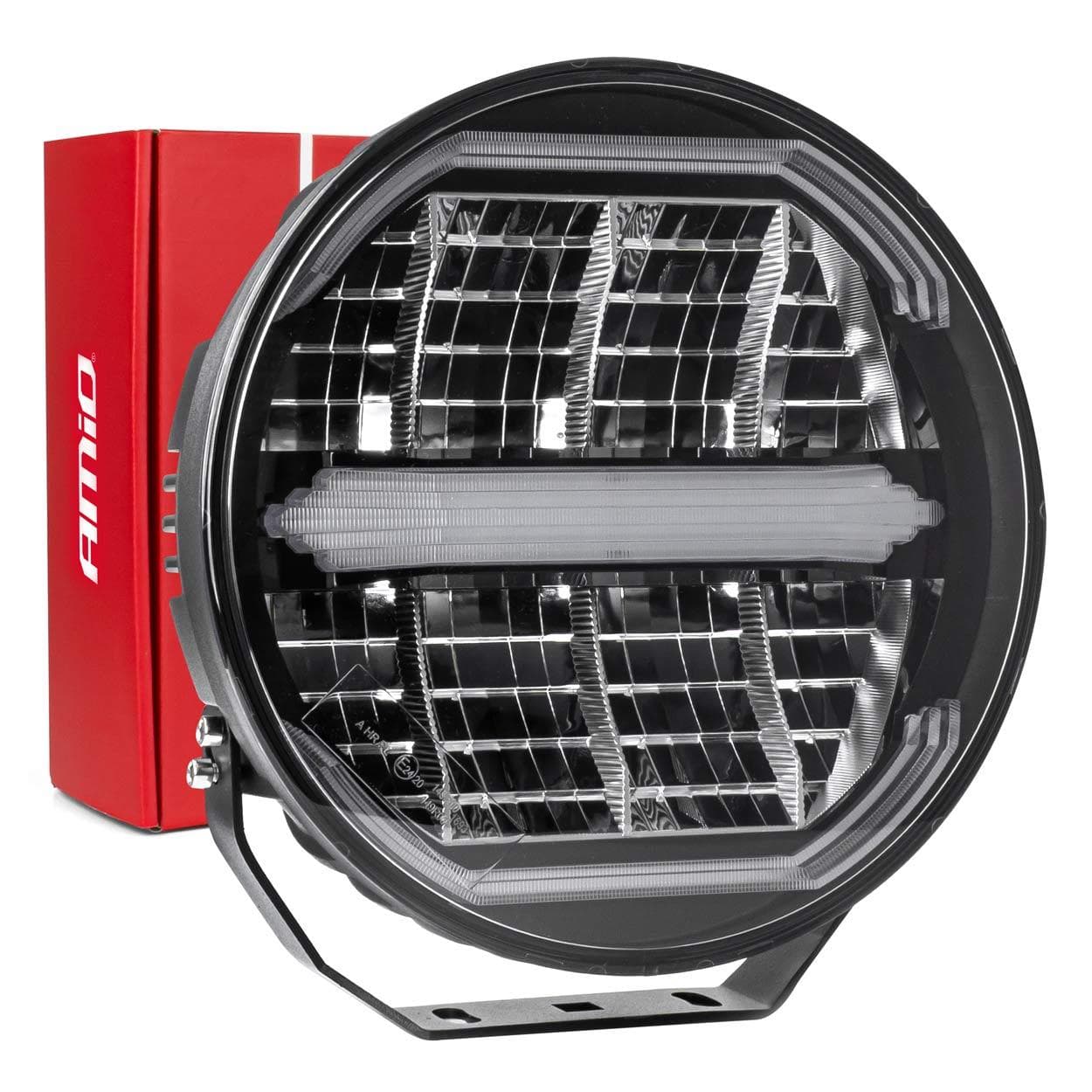 LED diaľkový reflektor s pozičným svetlom 112W 12V/24V AMIO-04534 1