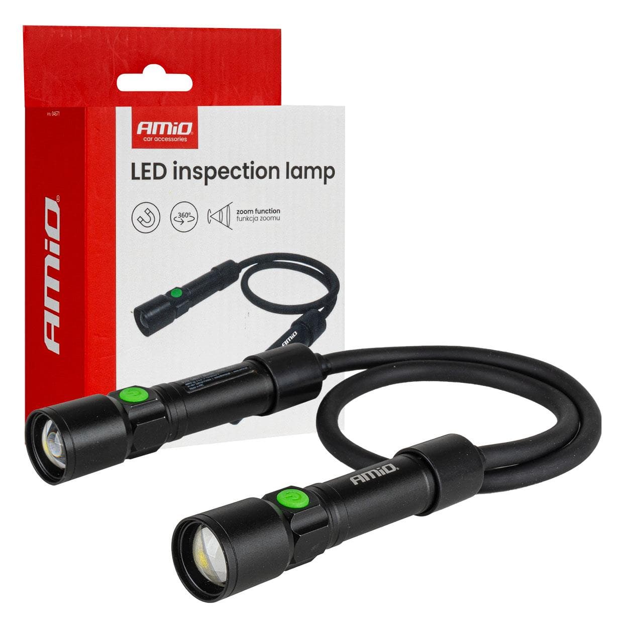 LED kontrolná lampa 2xP50 1000mAh (BATT) AMIO-04671 1