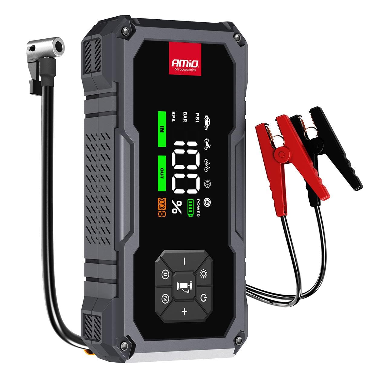 Štartovacie zariadenie 4in1 12V 7,2Ah 600A PRO AMiO-04674