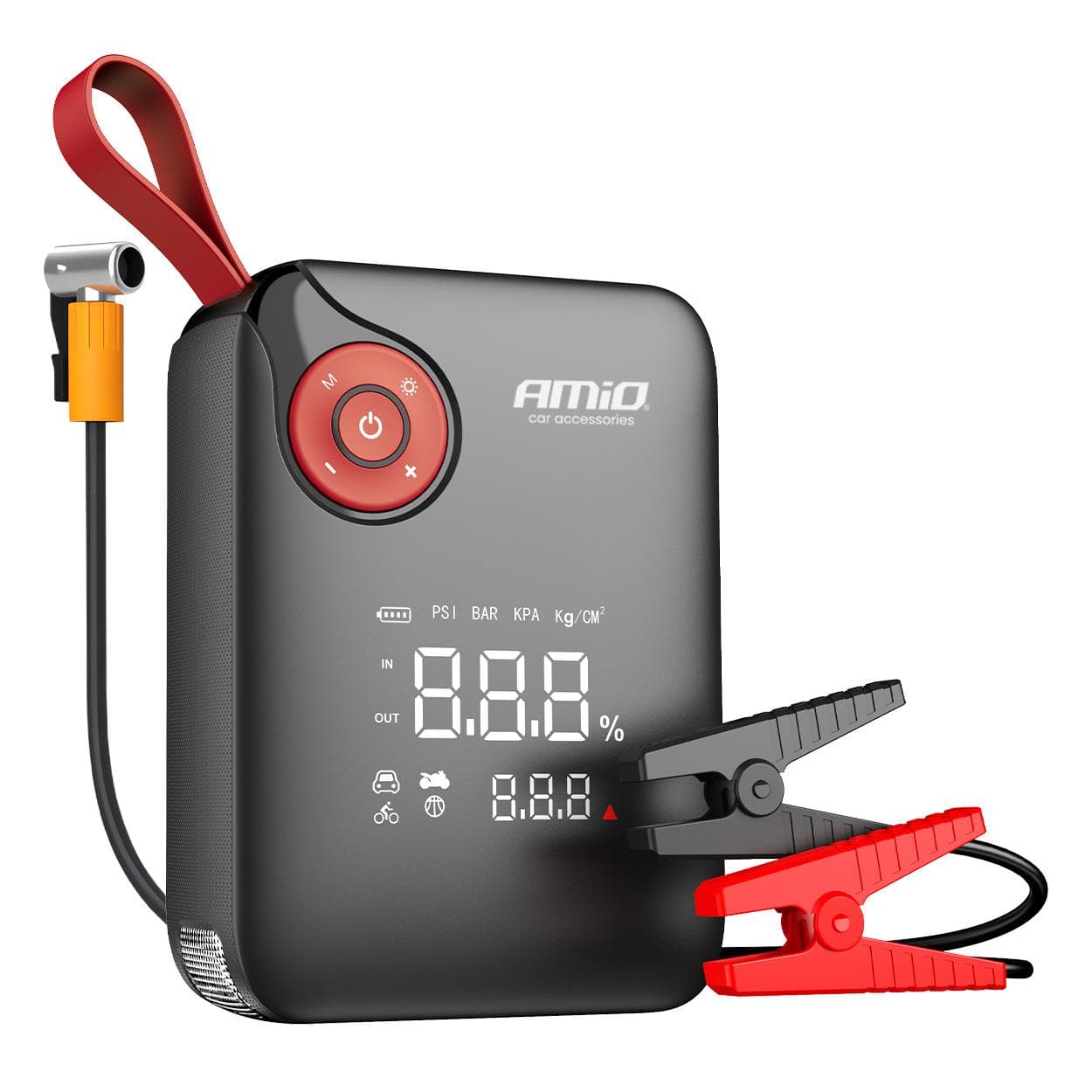 Štartovacie zariadenie 4in1 12V 7,2Ah 600A PRO AMiO-04675