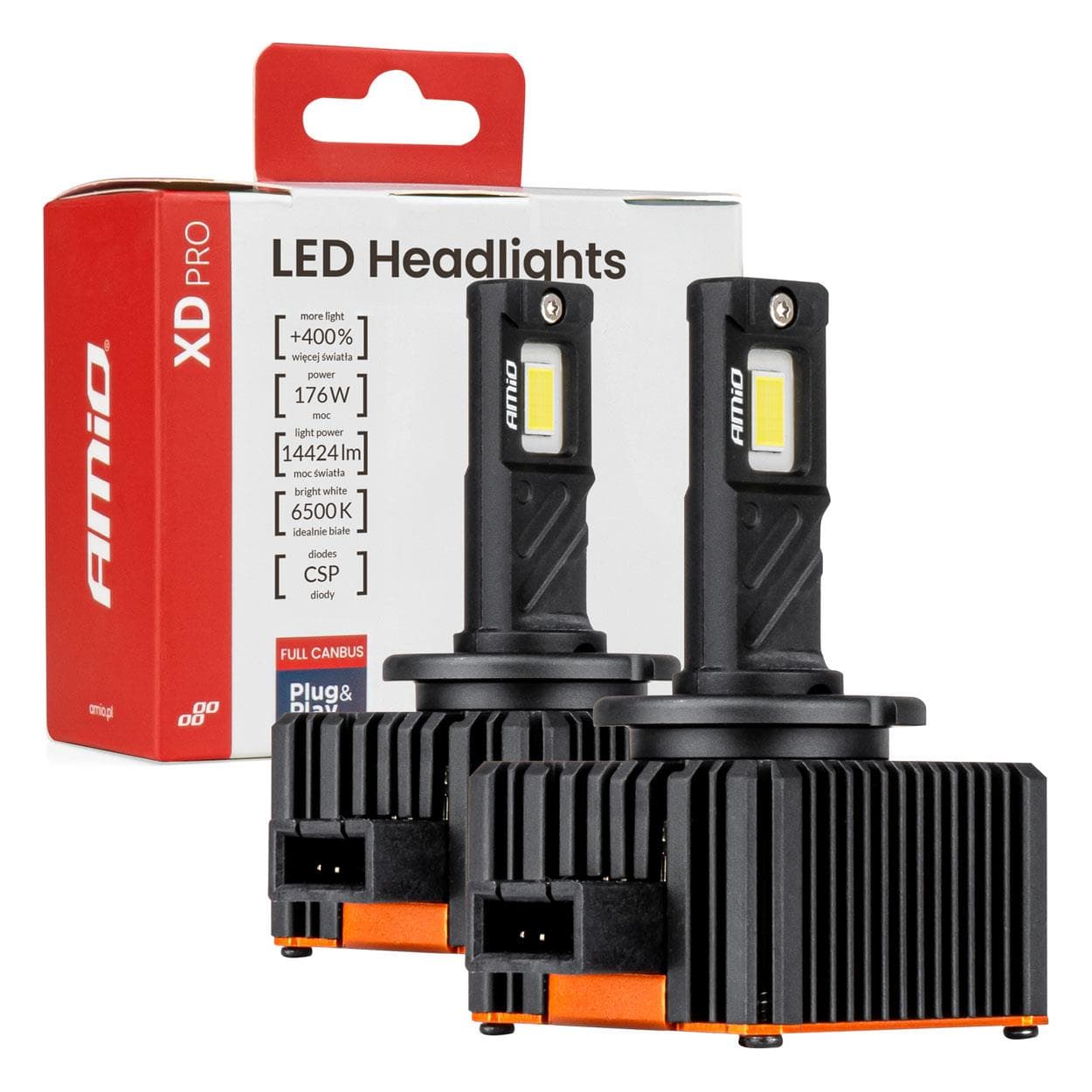 LED žiarovky hlavného svietenia XD PRO D3S FULL CANBUS AMiO-04681 1