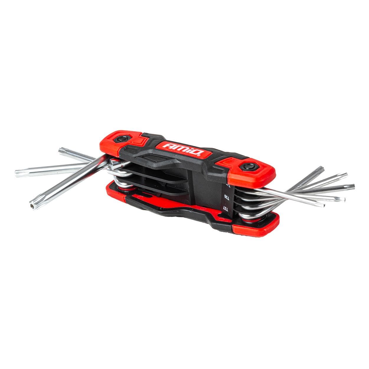 Torx kľúče, skladacie, 8ks, CRV AMiO-04789