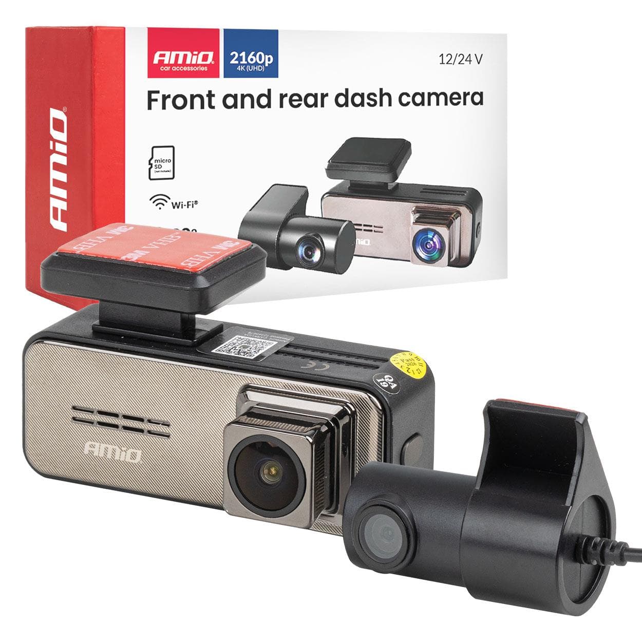 Kamera do auta so zadnou kamerou 4K + 2K WLAN AMIO-04801