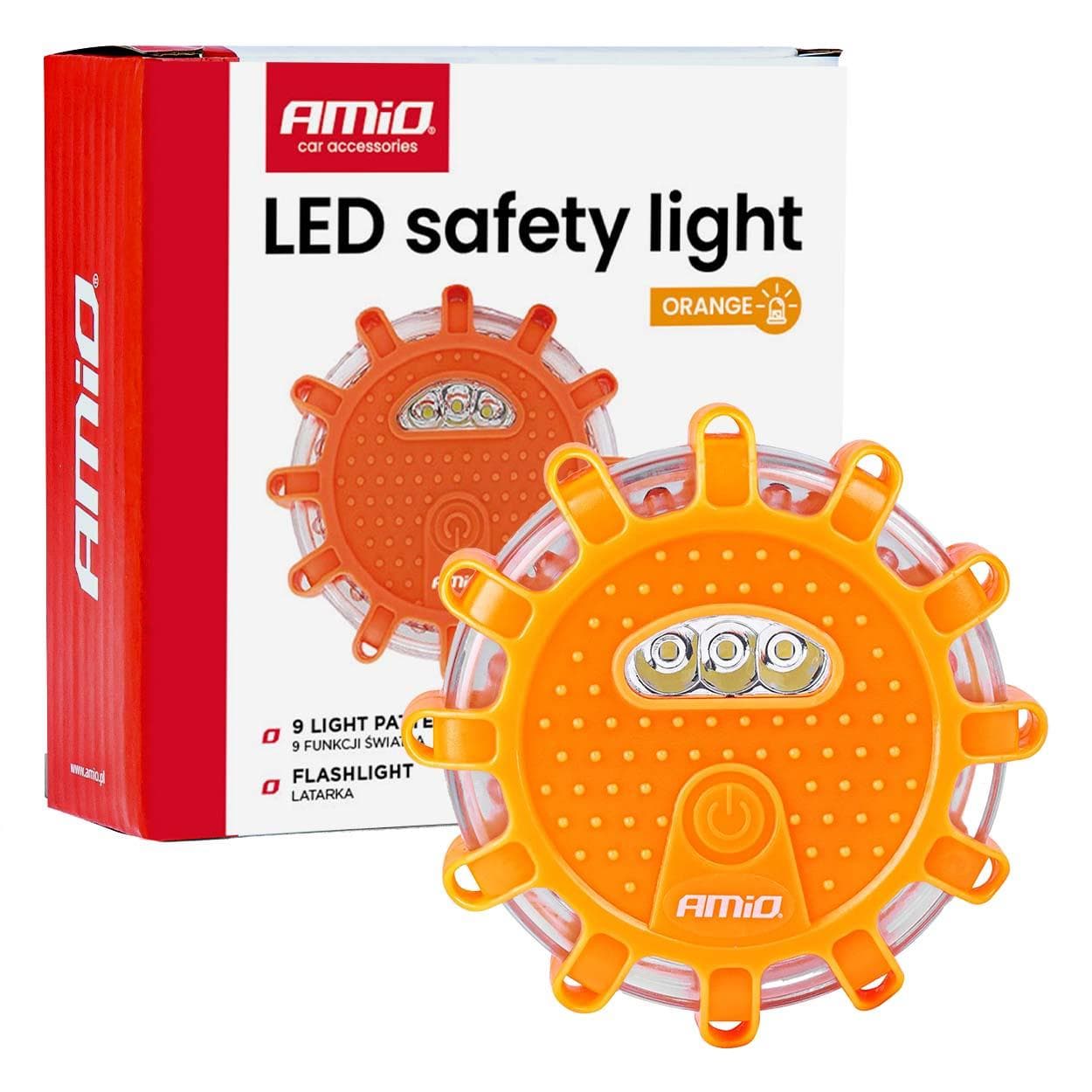 Núdzové svietidlo LED 3xAAA IP65 12SMD + 3SMD AMiO-04828 1