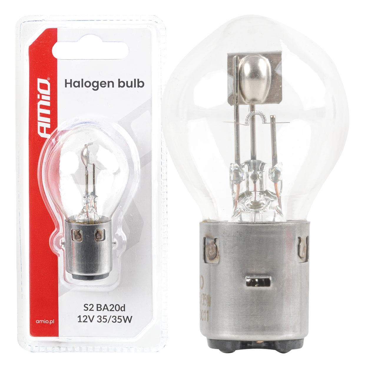 Halogénové žiarovky S2 12V 35/35W BA20d 1 ks AMiO 04919 1