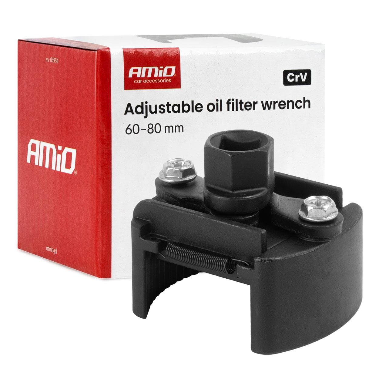 Nastaviteľný kľúč na olejový filter 60–80 mm CrV 1