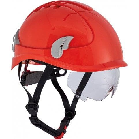 Prilba AlpinWorker s ventiláciou, HI-VIS červená 1