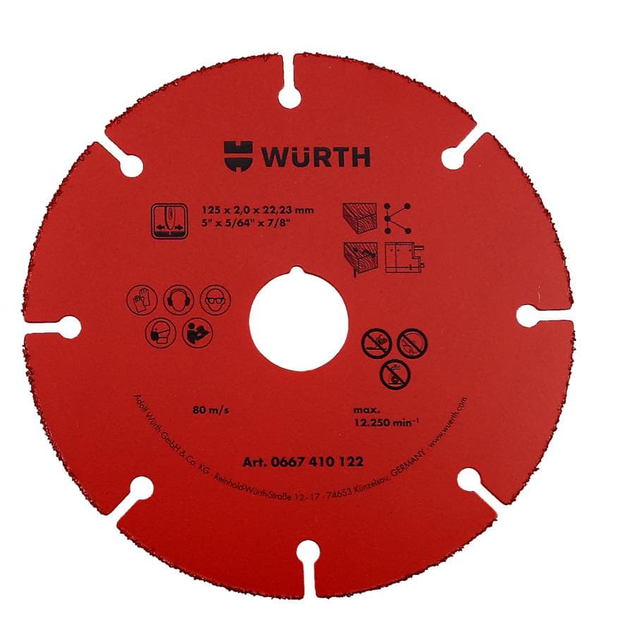Rezné kotúče wolfrámovo-karbidové 20 D 125 mm - 0667410122 1