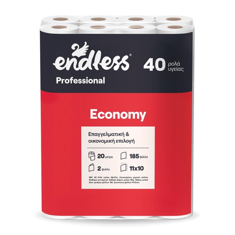 Endless Professional Economy, Toaletný papier, sanitárny 2 vrstvový, 20m/rolka, 40ks v balení