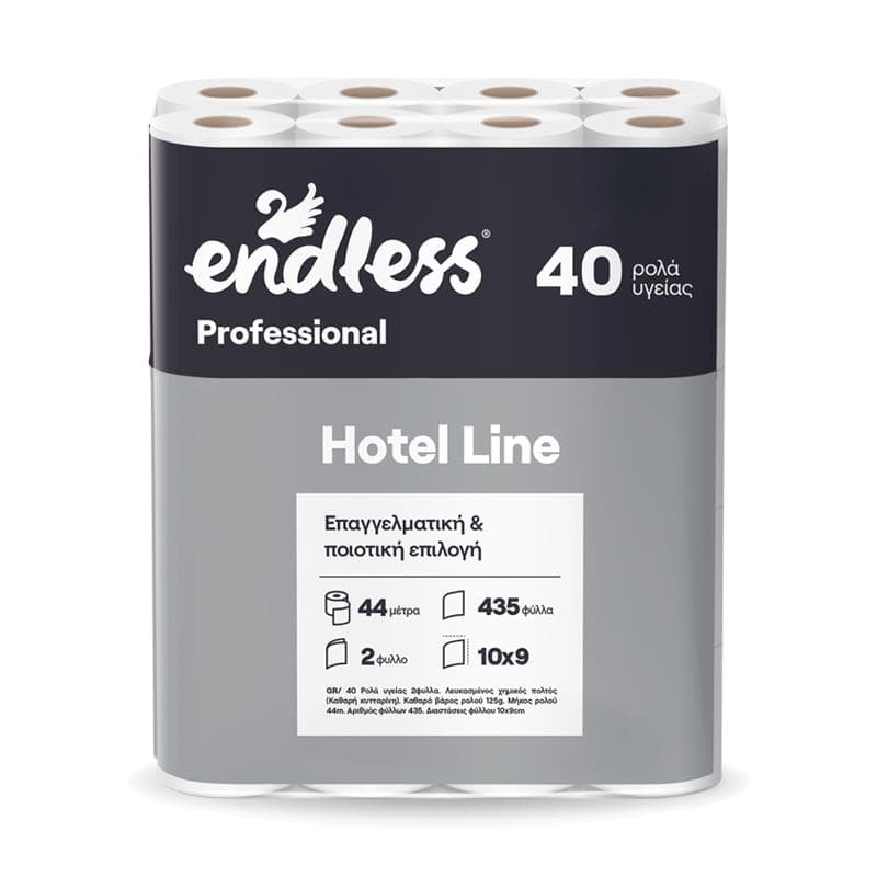 Endless Professional, Toaletný papier, sanitárny 2 vrstvový, 44m/rolka, 40ks v balení 1