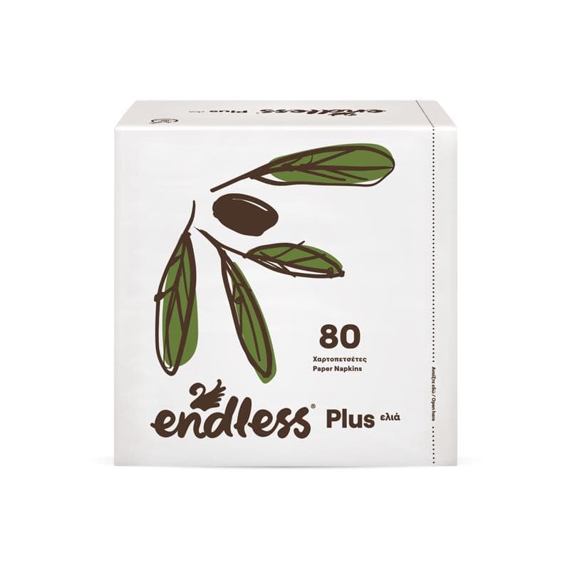 Endless Plus, 1 vrstvové papierové obrúsky ,,oliva
