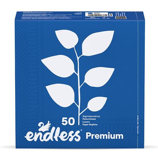 Endless Premium Blue, 2 vrstvové papierové obrúsky, 50ks v balení