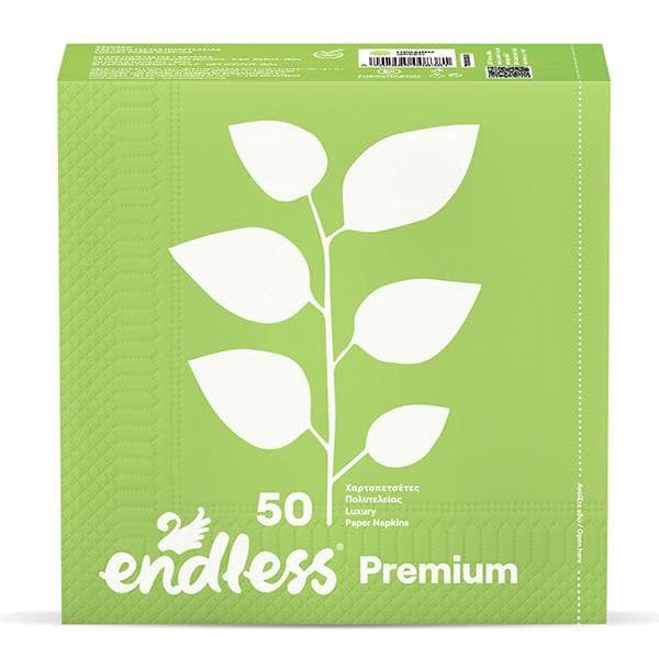 Endless Premium Green, 2 vrstvové papierové obrúsky, 50ks v balení