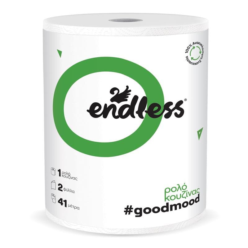 Endless GoodMood 2 vrstvová papierová utierka, kuchynská rolka 41m, 385g