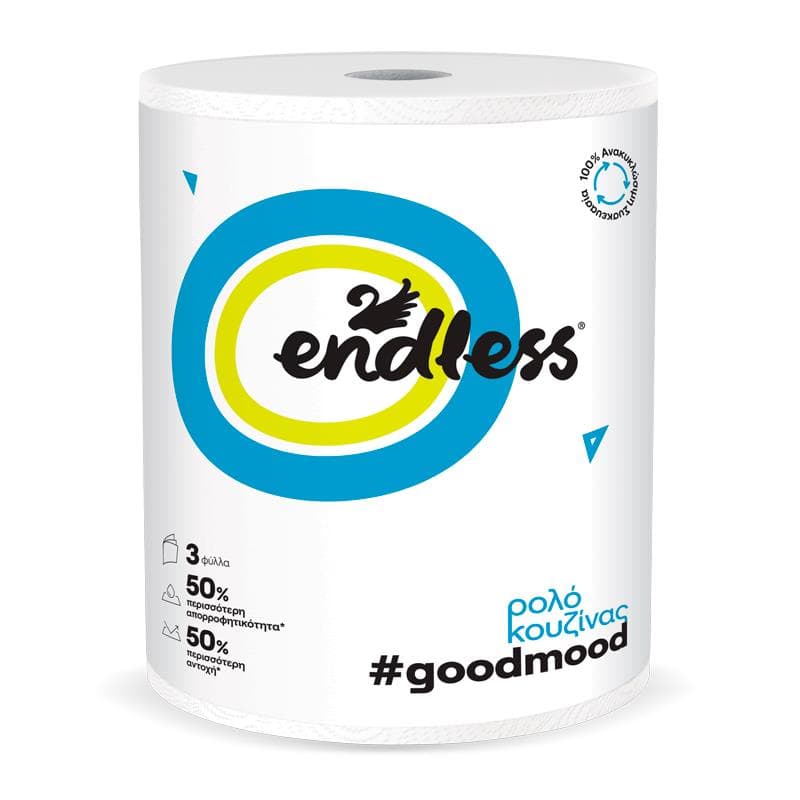 Endless GoodMood 3 vrstvová papierová utierka, kuchynská rolka 40m, 580g 1
