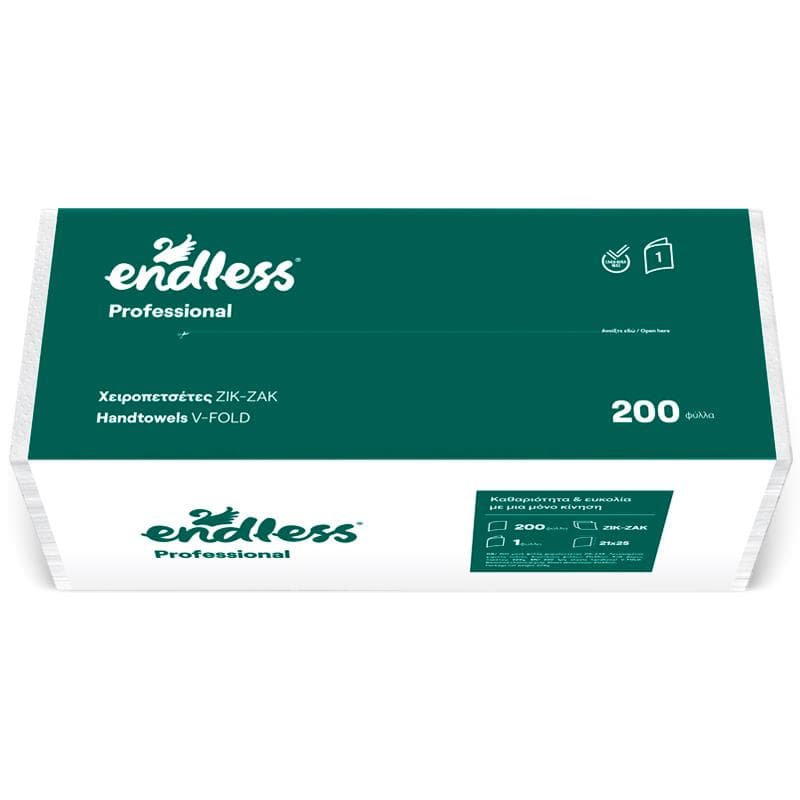 Endless Professional, 1 vrstvové papierové utierky, 21x25cm, 200ks v balení
