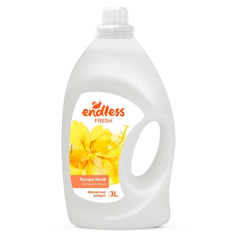Endless Fresh, aviváž a zmäkčovadlo na oblečenie, Musk 3l 1