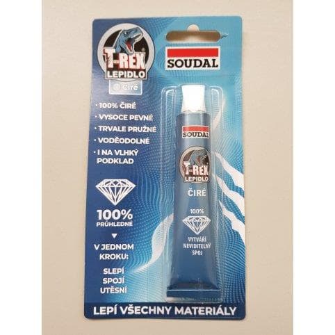 Lepidlo T-REX 25 ml, číre, Soudal