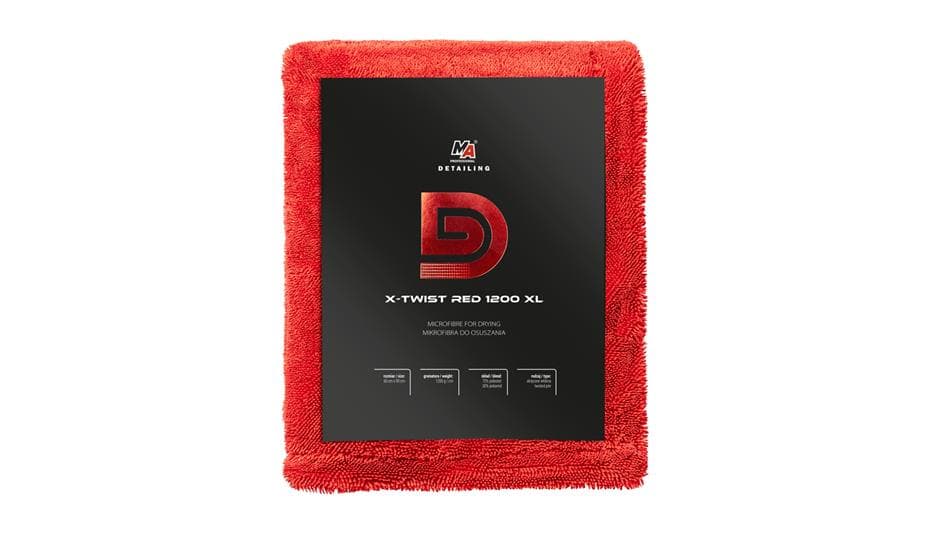 X-TWIST RED 1200GSM XL 60x90cm 70% poliester 30% poliamid