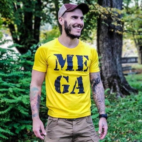 Funkčné rýchloschnúce pánske tričko MEGA žlté, Liptáci 1