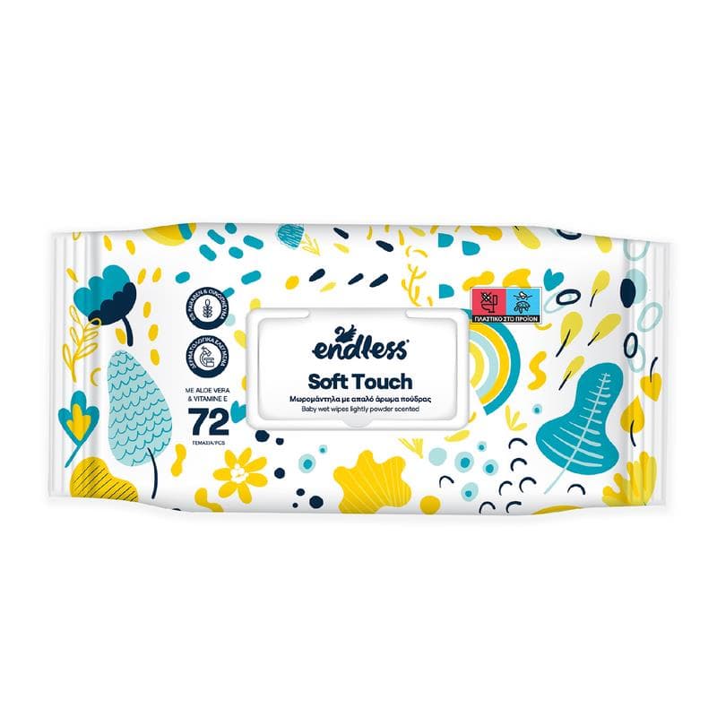 Endless Soft Touch, Detské vlhčené utierky, 72ks v balení 1
