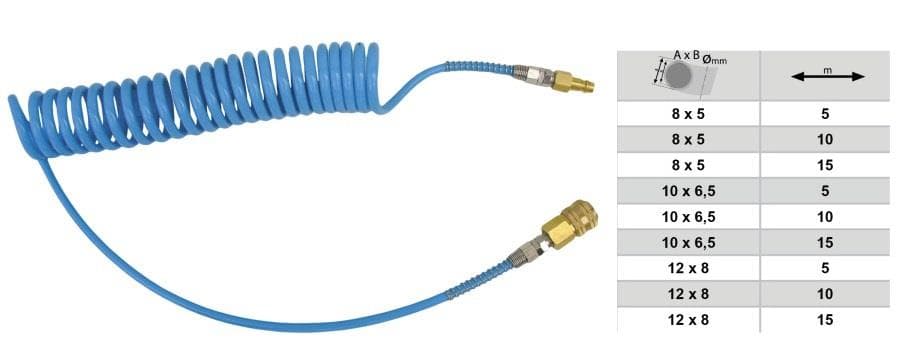 Hadica na vzduch PU 15m (8x12mm)  Adler Industrial 1