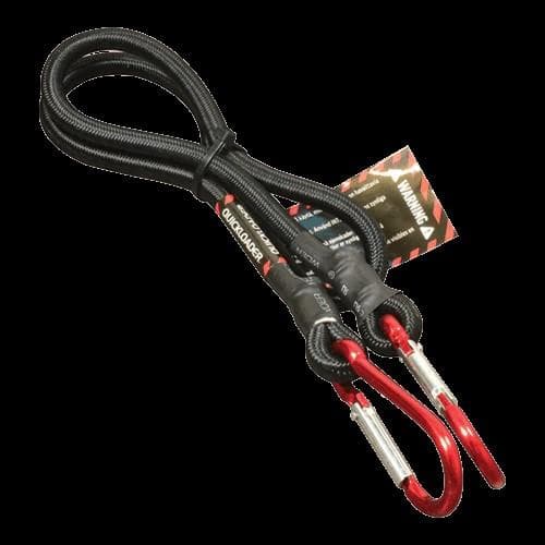 QUICKLOADER Bungee/Carabiner upínacia guma s karabínou 45 kg 80 cm x 8 mm 1