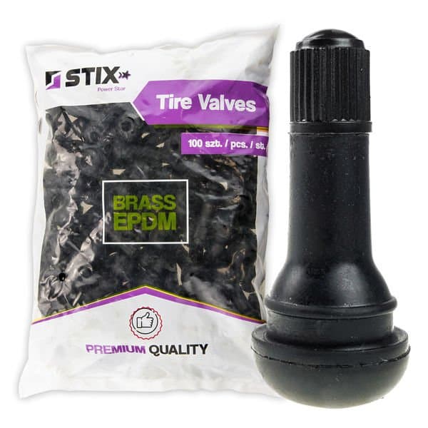 Ventily na bezdušové kolesá PREMIUM TR413 Mosadz / EPDM - 100 ks. - Stix 1