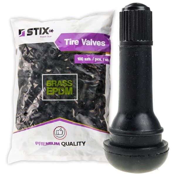 Ventily na bezdušové kolesá PREMIUM TR414 Mosadz / EPDM - 100 ks. - Stix