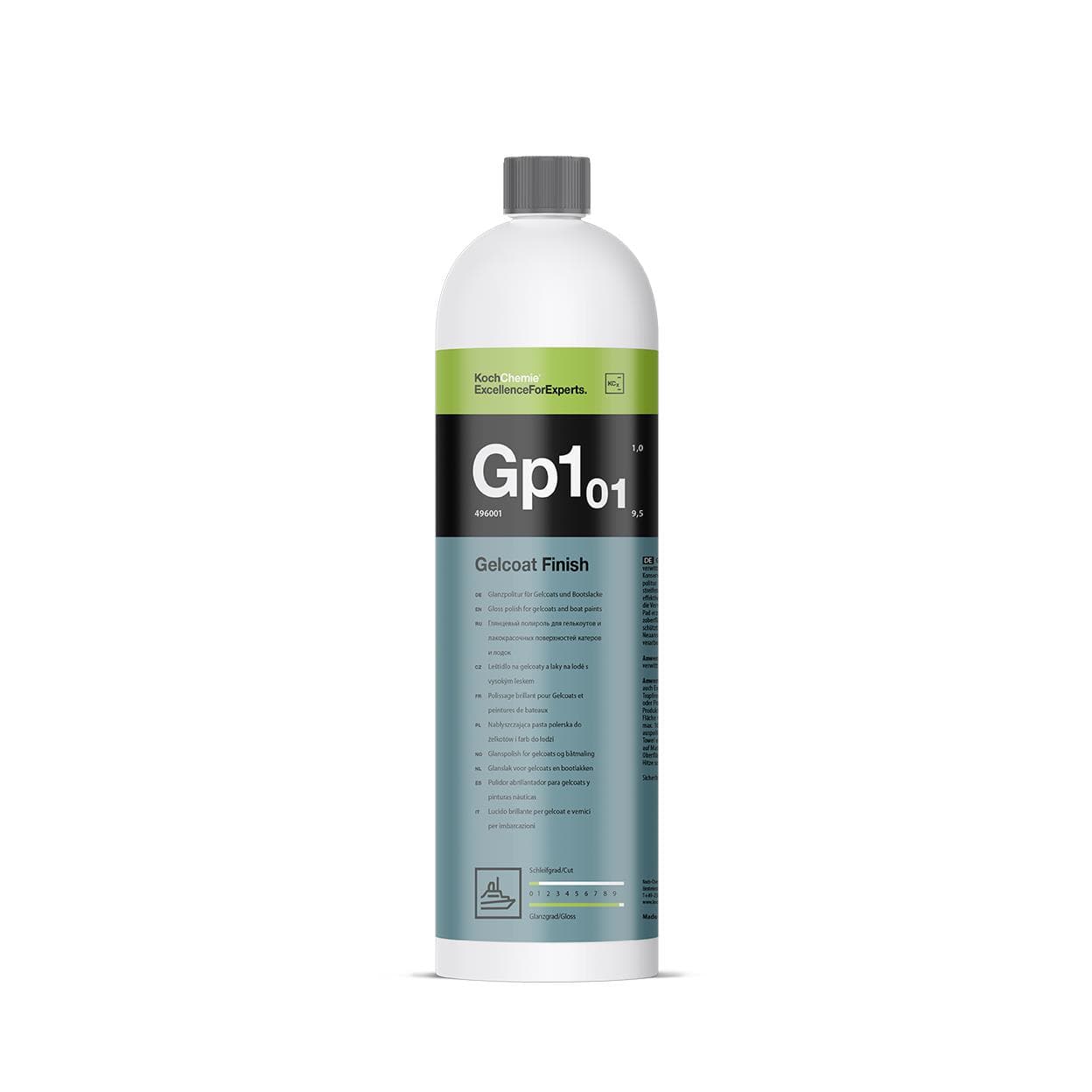 Koch-Chemie Gelcoat Finish Gp1.01 - Leštenka s vysokým leskom na gelcoaty a laky lodí 1L 496001