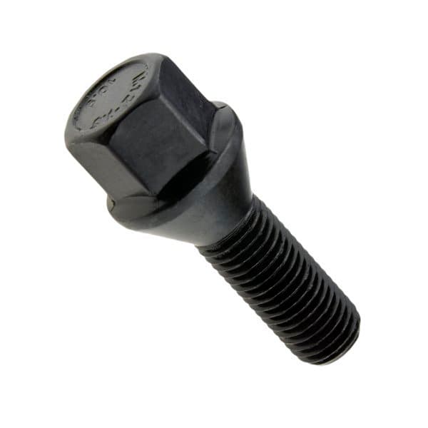 Čierna skrutka na disky M12x1,50 28 mm - kľúč 17. Kužeľ